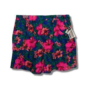 NWT Vintage Cotton Floral High Waist Shorts